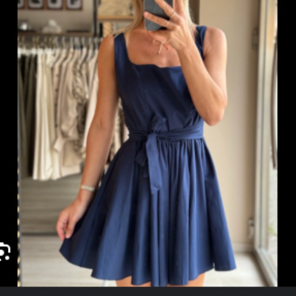 ADORA abito mini dress navy blue size medium